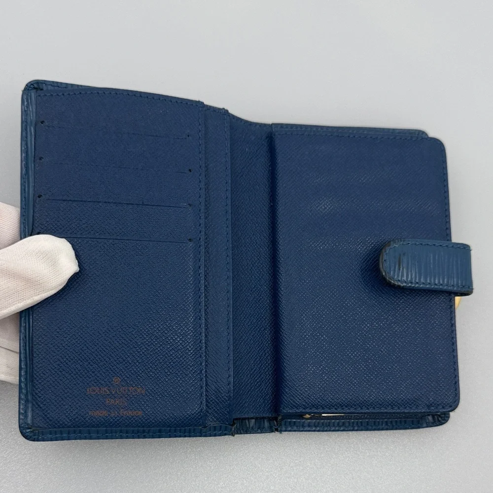 Louis Vuitton 100% Authentic Royal Blue Wallet With Gold Hardware​ - Picture 3 of 16